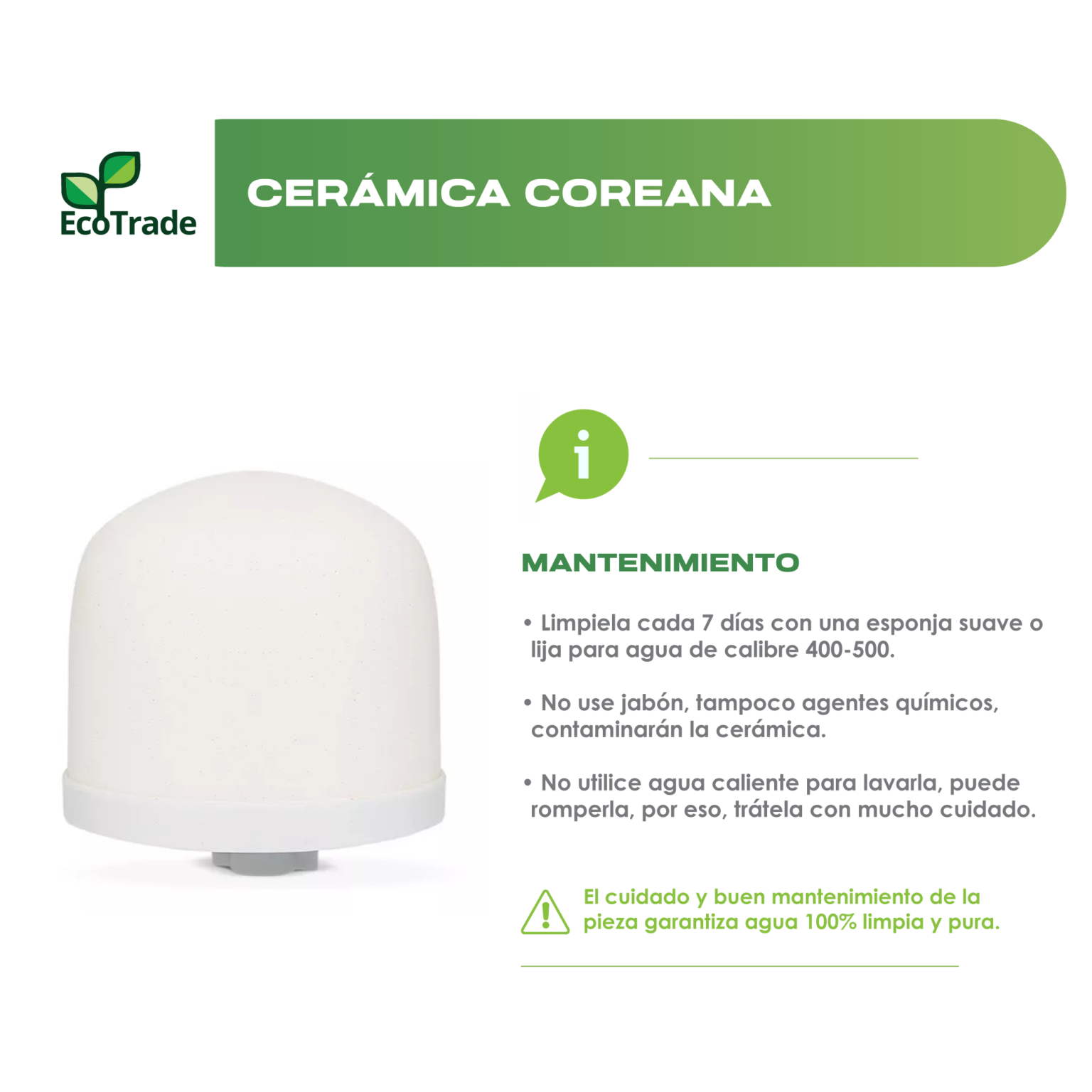 Ecotrade Kit 3 Repuestos Filtro Purificador Agua 21-24-28 Litros Ecotrade - Ecotrade