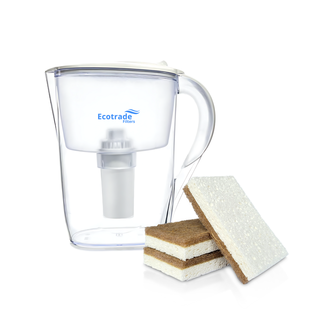 Ecotrade Jarra Purificadora Agua mas 3 Esponjas Biodegradables Ecotrade - Ecotrade