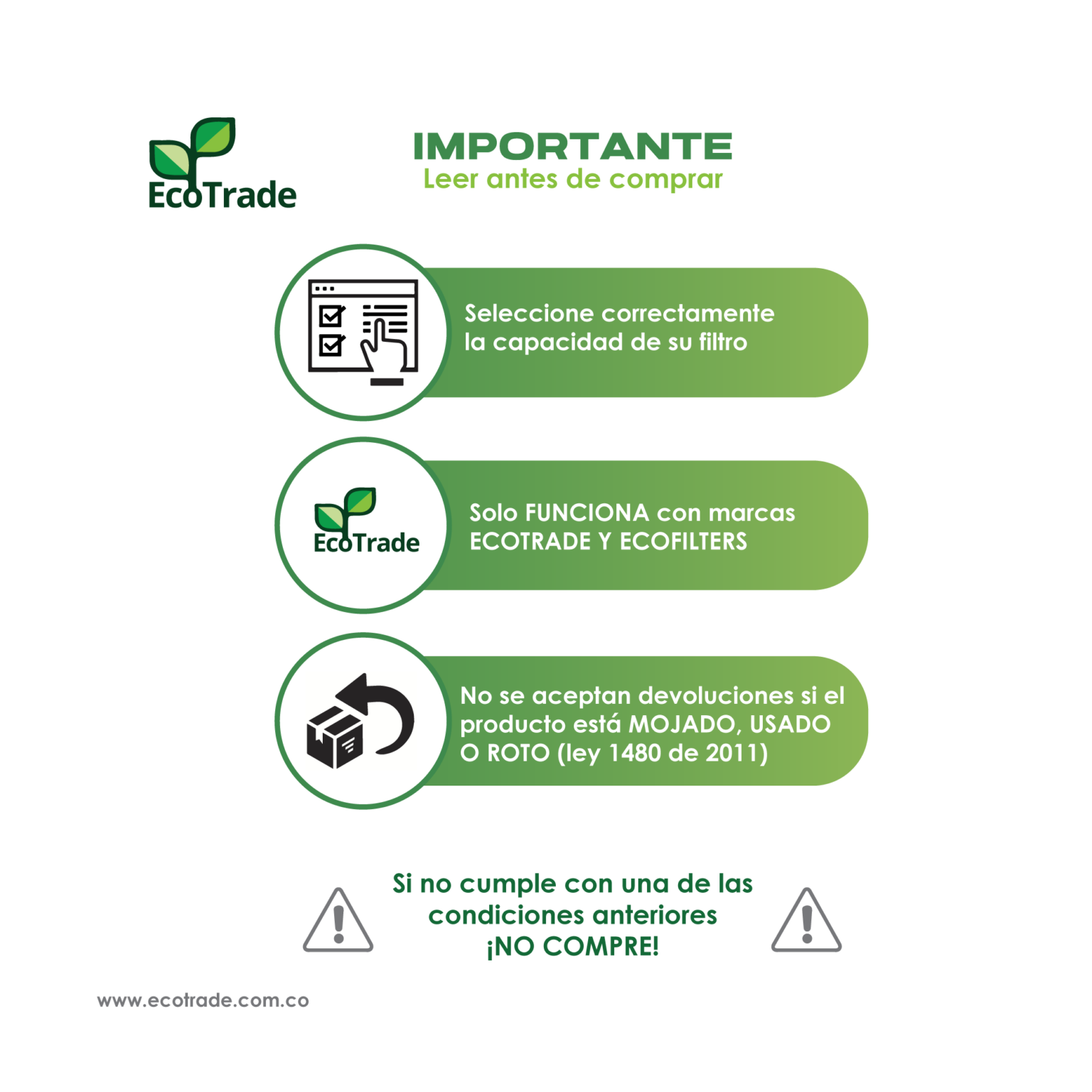 Ecotrade Cilindro Filtro Purificador De Agua 14 Litros Ecotrade - Ecotrade
