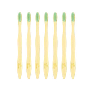 Cepillo de Dientes en Bambu Niño Verde Lima 7 Unidades Ecotrade
