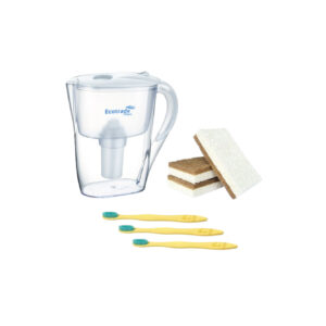 Jarra Purificadora Agua mas 3 Esponjas y 3 Cepillos Azul