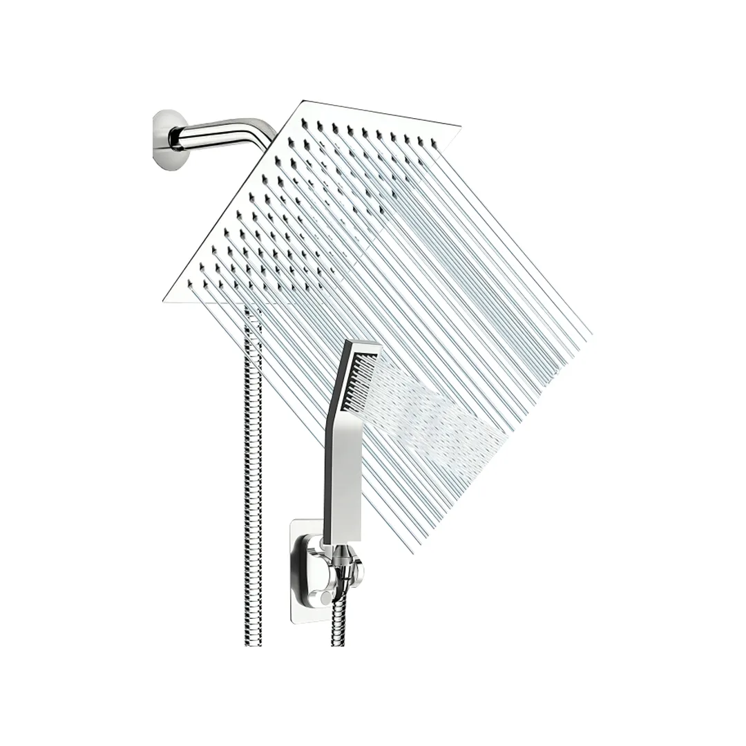 YP-8153 - Kit Ducha Lluvia Cuadrado en Acero Inoxidable Ecotrade - PRINCIPAL