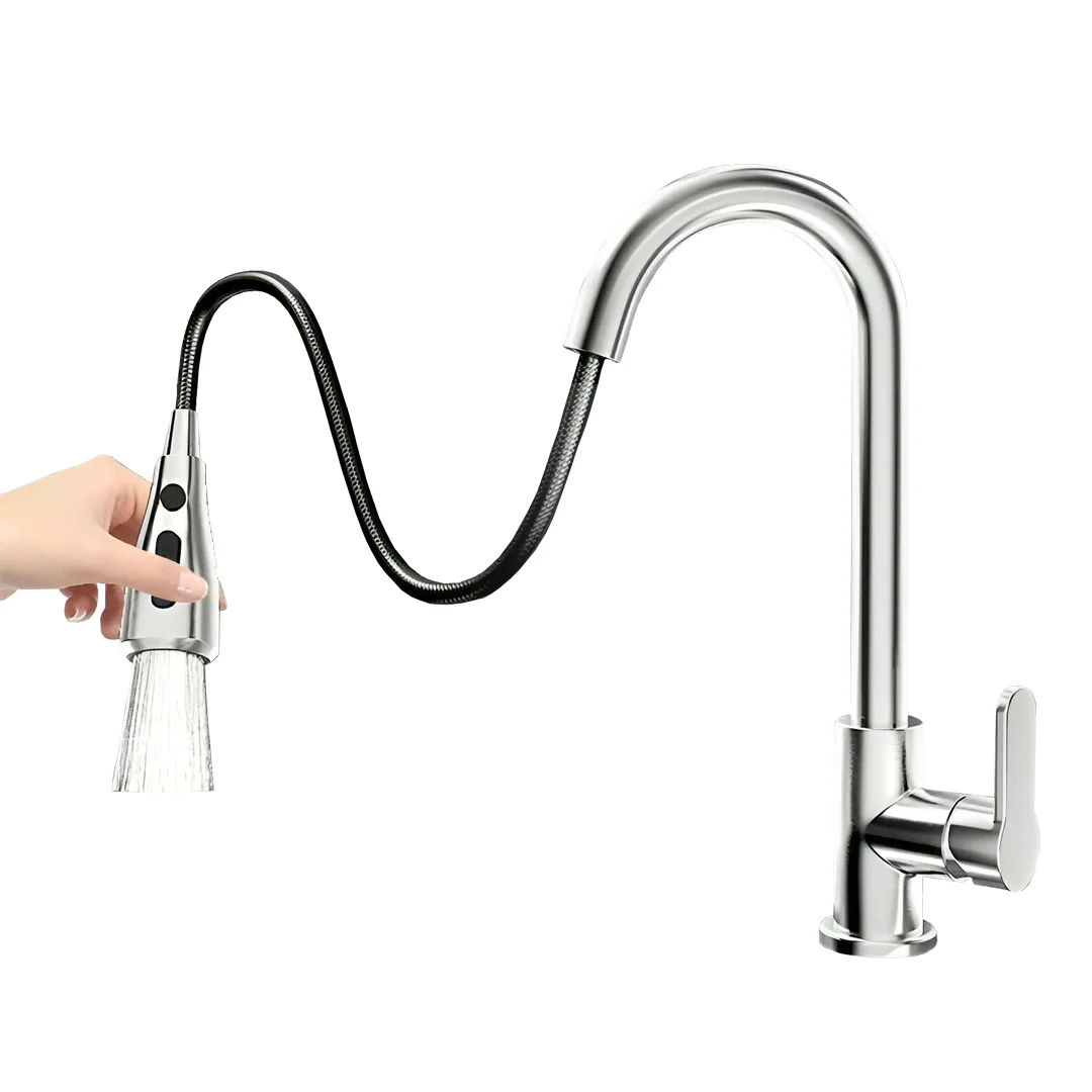 YP-8059 - Grifo Cocina Monomando con Rociador Extensible Giro 360° - PRINCIPAL