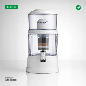 Filtro Purificador Agua 12 Litros Tapa Plana Ecotrade