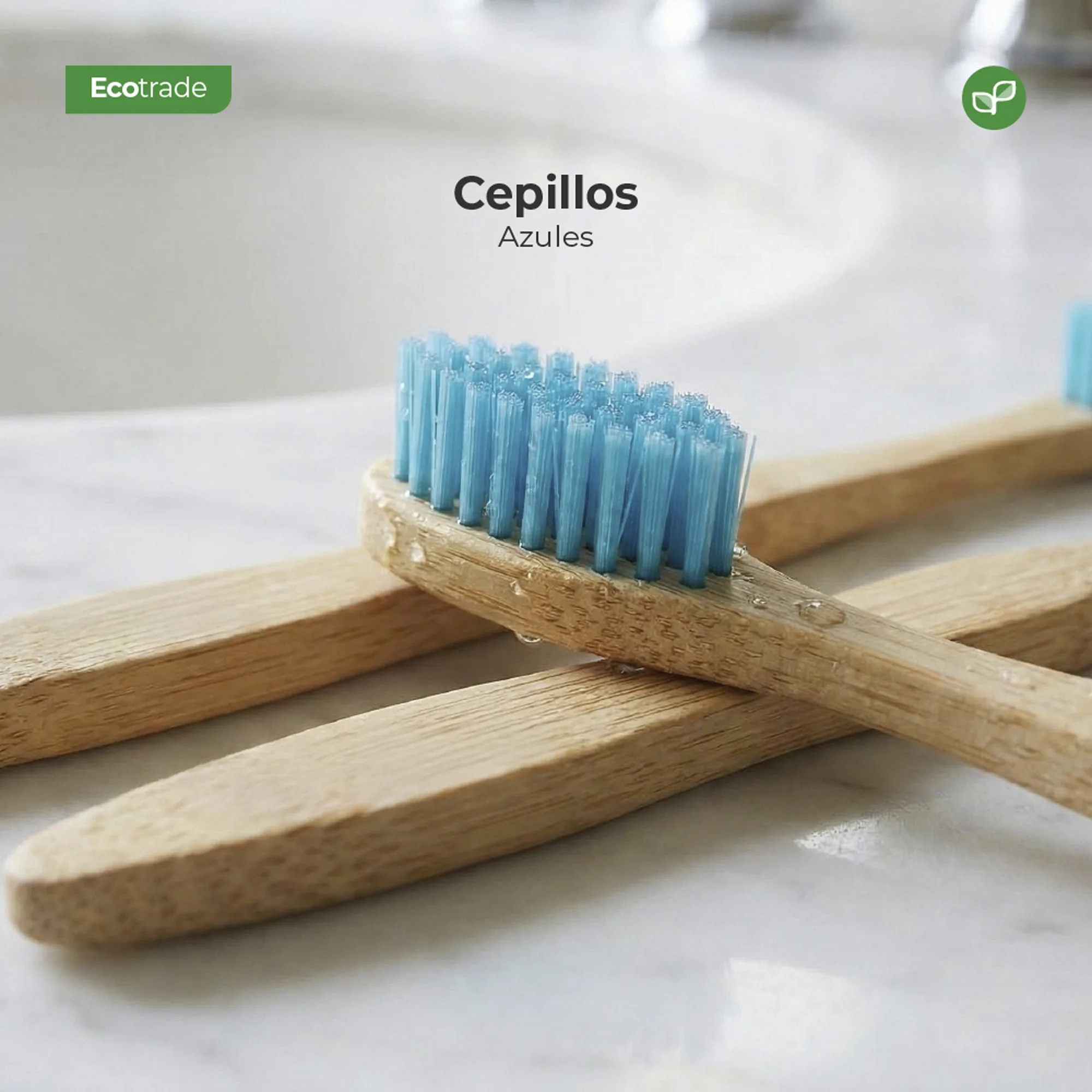 Cepillo de Dientes en Bambú Adulto Azul 7 Unidades Ecotrade - Imagen 4