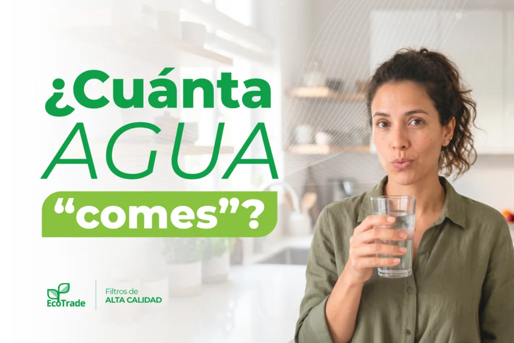 Descubre qué es la huella hídrica y cómo reducirla desde casa usando agua filtrada en lugar de agua embotellada.