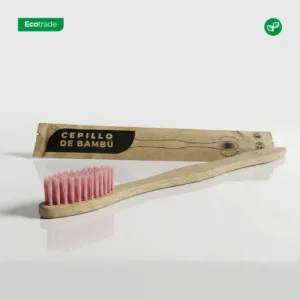 Cepillo de Dientes en Bambú para Adulto Rosado Ecotrade