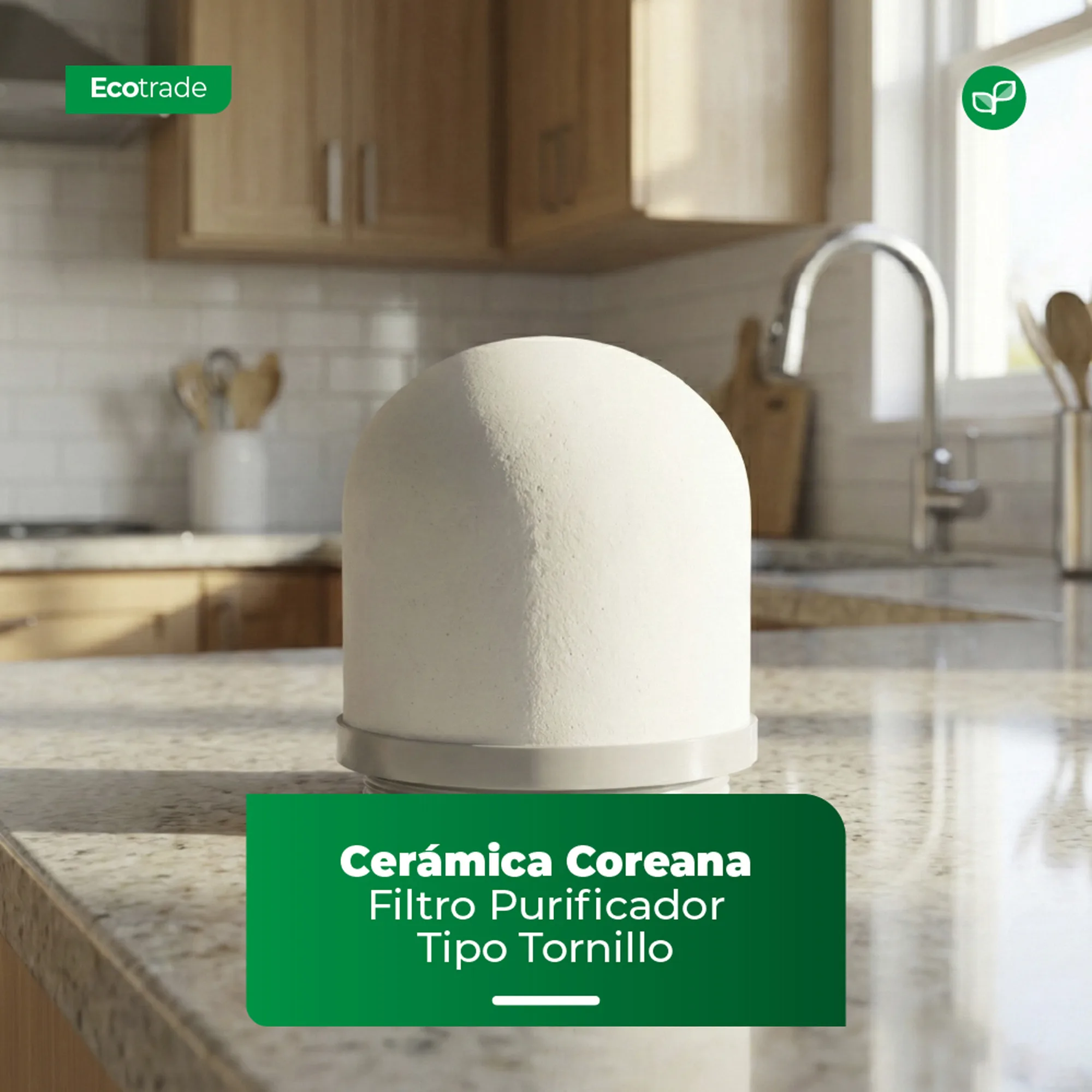 Cerámica Coreana Filtro Purificador Tipo Tornillo Ecotrade - Imagen 2