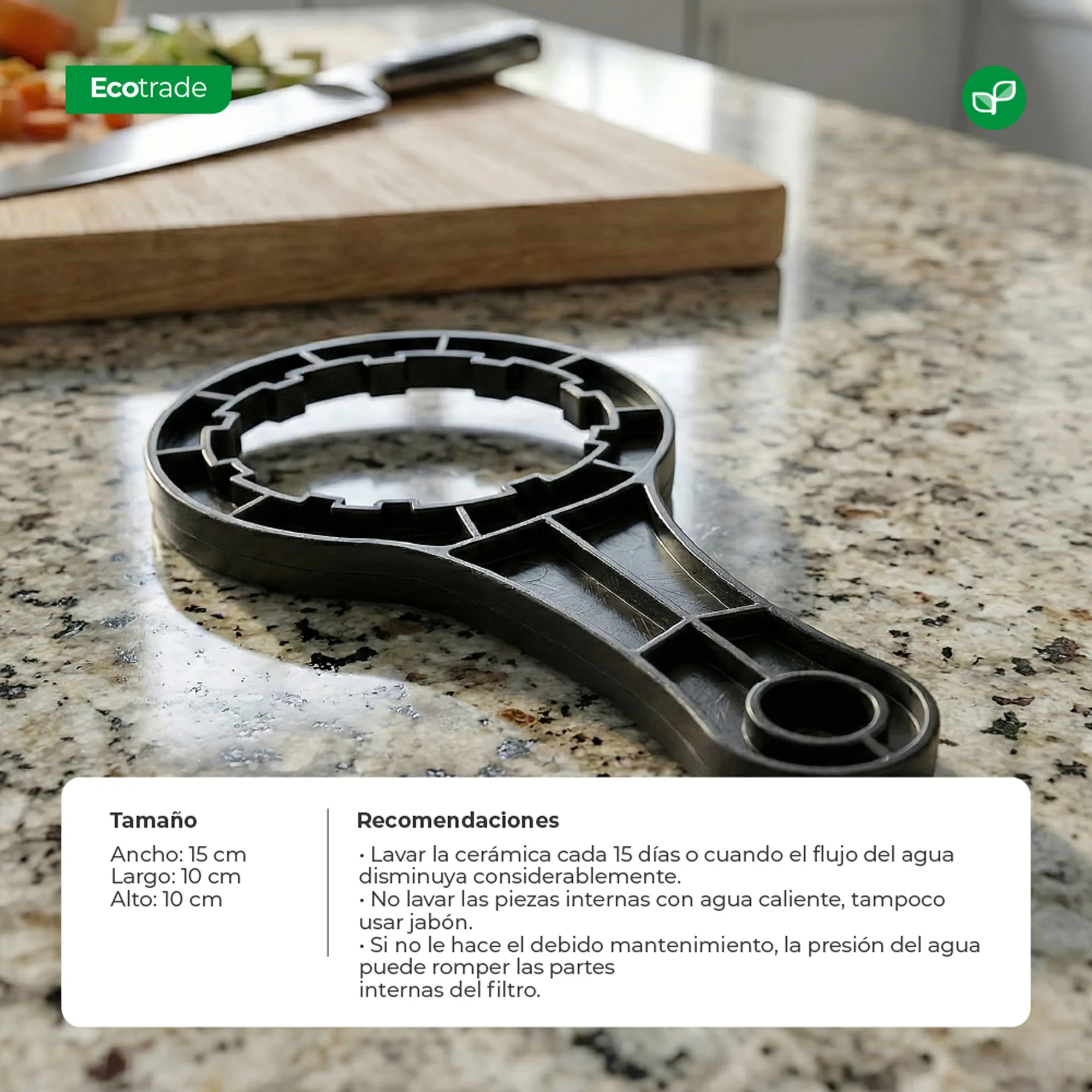 Llave De Ajustar Filtro Ecoultra3 Ecotrade Filters - Imagen 3