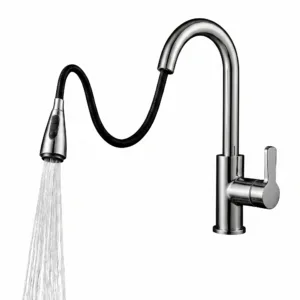 Grifo Cocina Monomando con Rociador Extensible Giro 360°