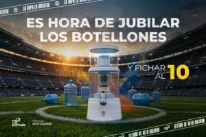 Descubre por qué un purificador de agua de ultrafiltración es la mejor alternativa a los botellones y mejora la hidratación de tu hogar.