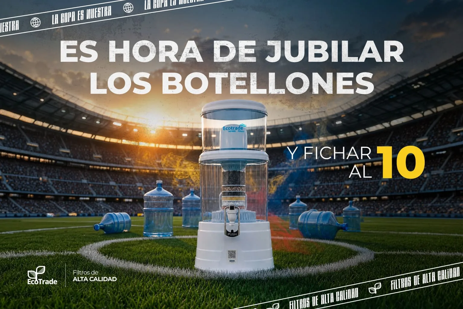 Descubre por qué un purificador de agua de ultrafiltración es la mejor alternativa a los botellones y mejora la hidratación de tu hogar.