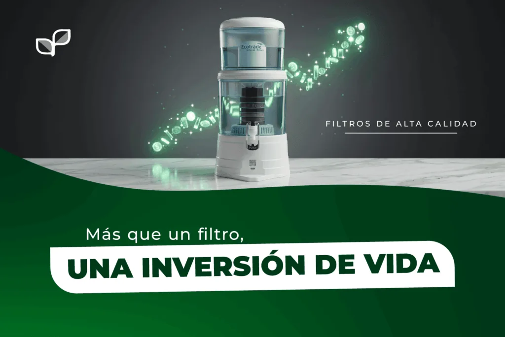 Descubre por qué Ecotrade es el mejor filtro de agua para tu hogar: calidad, repuestos, garantía, envío y atención personalizada.