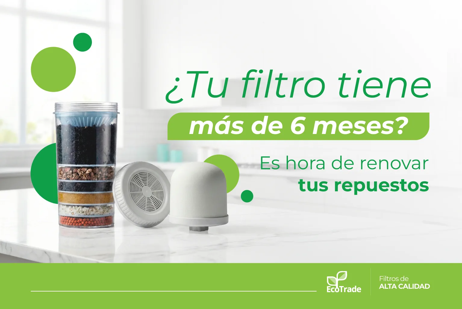 Repuestos filtro Ecotrade: descubre 3 señales de que necesitas cambiarlos y cómo mantener tu purificador funcionando correctamente.