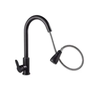 Grifo Cocina Acero Inoxidable Mate Rociador Extensible 360°